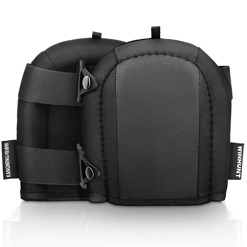 WINHUNT Lightweight Foam Knee Pads for Men - Non-Slip Thick Soft Padding, Strong Straps, Easy-Fix Clips - Perfect Knee Pads for Flooring, Gardening - Image 1